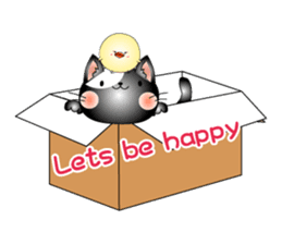 Cat *3 chick (one's own pace) panda sticker #6408835