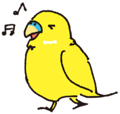 loose budgerigar sticker #6409545