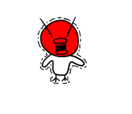 Ennui white bird sticker #6409569