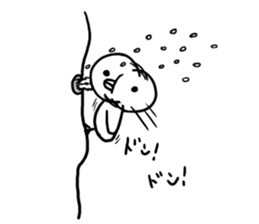 Ennui white bird sticker #6409595