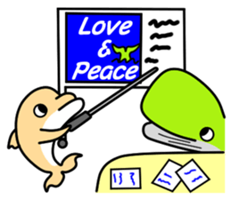 Friend of the SEA  Dolphin and Whale sticker #6409656