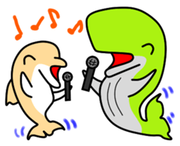 Friend of the SEA  Dolphin and Whale sticker #6409658