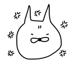 No tail loose white cat the third. sticker #6410007