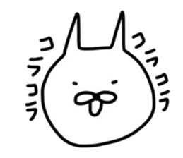 No tail loose white cat the third. sticker #6410017