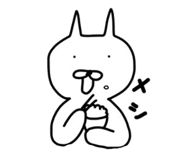 No tail loose white cat the third. sticker #6410022