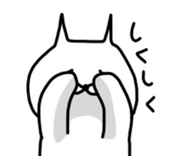 No tail loose white cat the third. sticker #6410027