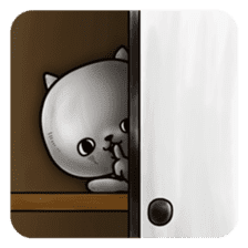 White Thing Staring at You sticker #6410043