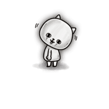 White Thing Staring at You sticker #6410052