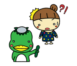 Mushroom man & girl 2 sticker #6410460