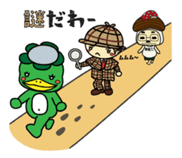 Mushroom man & girl 2 sticker #6410473