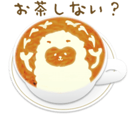 Cute sheep,BAABAA.fluffy version sticker #6410922