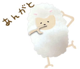 Cute sheep,BAABAA.fluffy version sticker #6410935