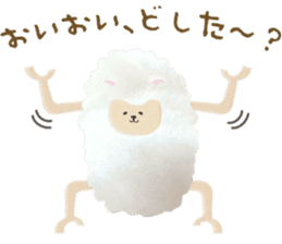 Cute sheep,BAABAA.fluffy version sticker #6410940