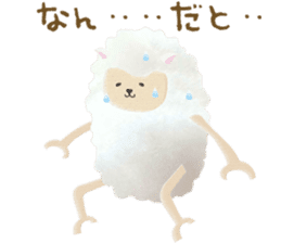 Cute sheep,BAABAA.fluffy version sticker #6410941
