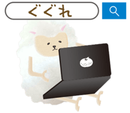 Cute sheep,BAABAA.fluffy version sticker #6410949