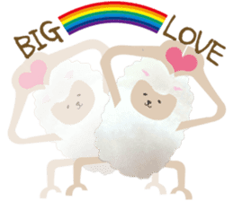 Cute sheep,BAABAA.fluffy version sticker #6410953