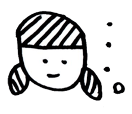 Brush pen. Handwriting  Sticker 1 sticker #6413595