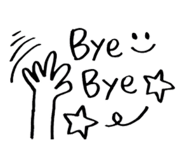 Brush pen. Handwriting  Sticker 1 sticker #6413607