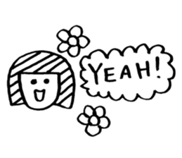 Brush pen. Handwriting  Sticker 1 sticker #6413610