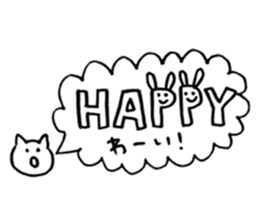 Brush pen. Handwriting  Sticker 1 sticker #6413615