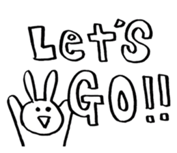 Brush pen. Handwriting  Sticker 1 sticker #6413618