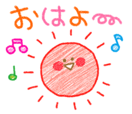 Crayon touch animals sticker #6413958