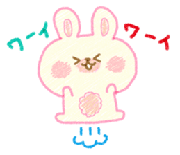 Crayon touch animals sticker #6413962