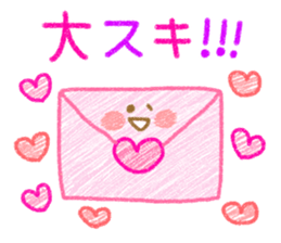 Crayon touch animals sticker #6413982