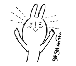 Reaction of the graffiti rabbit. sticker #6414424