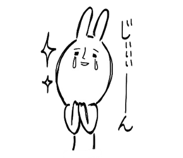 Reaction of the graffiti rabbit. sticker #6414425