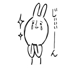 Reaction of the graffiti rabbit. sticker #6414425