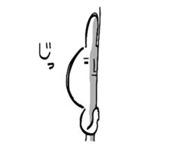 Reaction of the graffiti rabbit. sticker #6414426