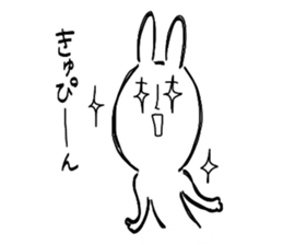 Reaction of the graffiti rabbit. sticker #6414427