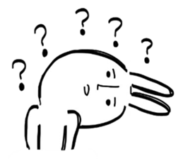 Reaction of the graffiti rabbit. sticker #6414433