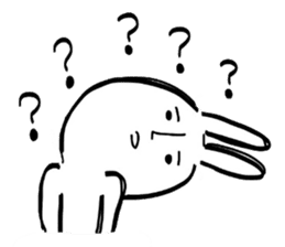 Reaction of the graffiti rabbit. sticker #6414433