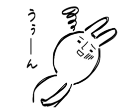 Reaction of the graffiti rabbit. sticker #6414435