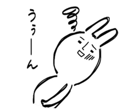 Reaction of the graffiti rabbit. sticker #6414435