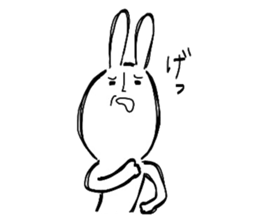 Reaction of the graffiti rabbit. sticker #6414441
