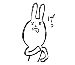 Reaction of the graffiti rabbit. sticker #6414441