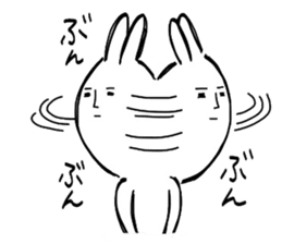 Reaction of the graffiti rabbit. sticker #6414442