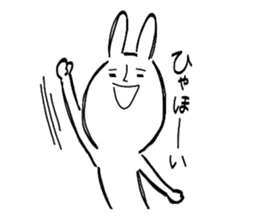 Reaction of the graffiti rabbit. sticker #6414444