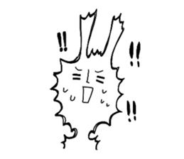 Reaction of the graffiti rabbit. sticker #6414449