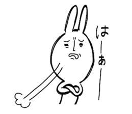 Reaction of the graffiti rabbit. sticker #6414452