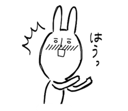 Reaction of the graffiti rabbit. sticker #6414458