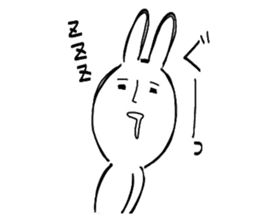 Reaction of the graffiti rabbit. sticker #6414461