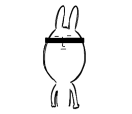 Reaction of the graffiti rabbit. sticker #6414463
