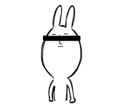 Reaction of the graffiti rabbit. sticker #6414463
