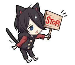 BLACK KITTEN 4 sticker #6415009