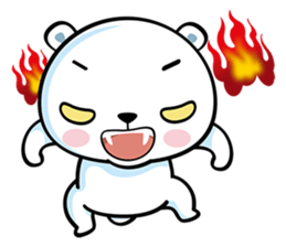 White Bearrrr sticker #6415071