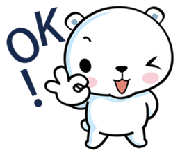 White Bearrrr sticker #6415102